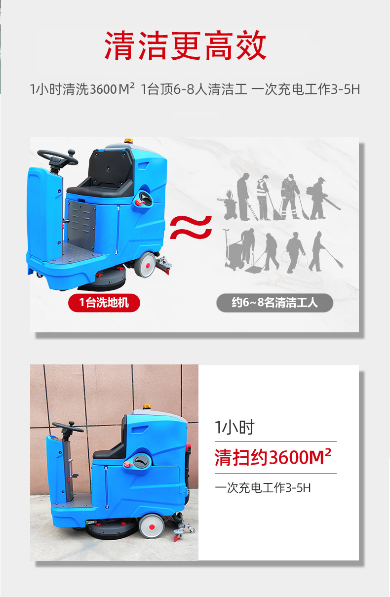 儋州驾驶式洗地机更适合用在高铁站